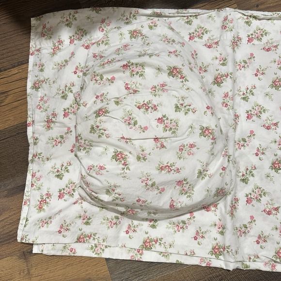 Laura Ashley 90s Cottagecore Rose Sheet Set Queen Size Shabby Chic Grannycore - Picture 6 of 8